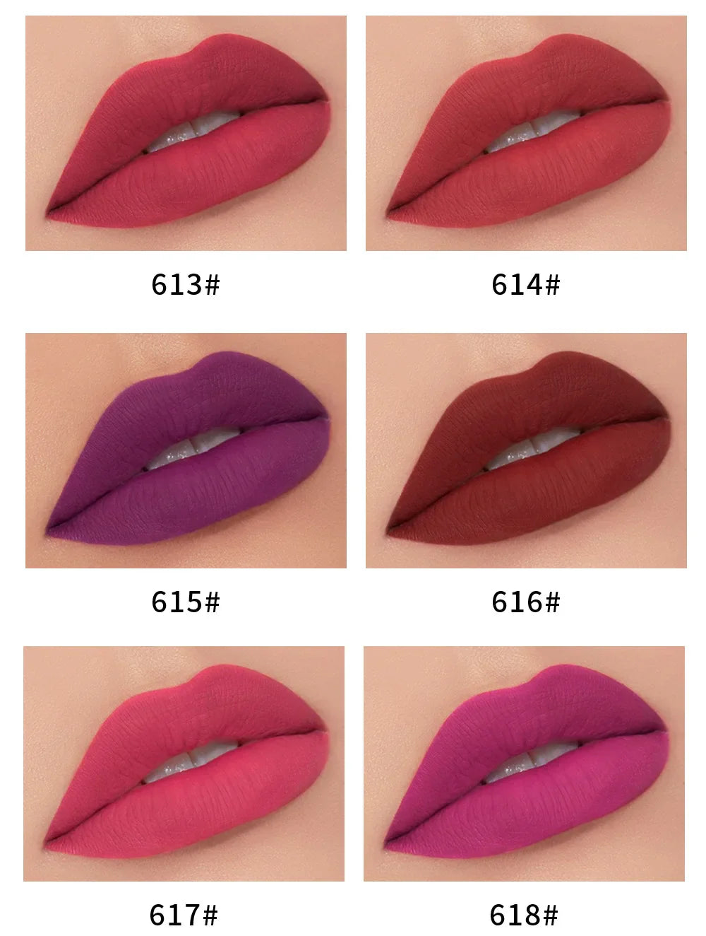Matte Liquid Lipstick Waterproof Long Lasting Sexy Velvet Lip Gloss Nude Pigment Red Black Women Beauty Makeup Cosmetics