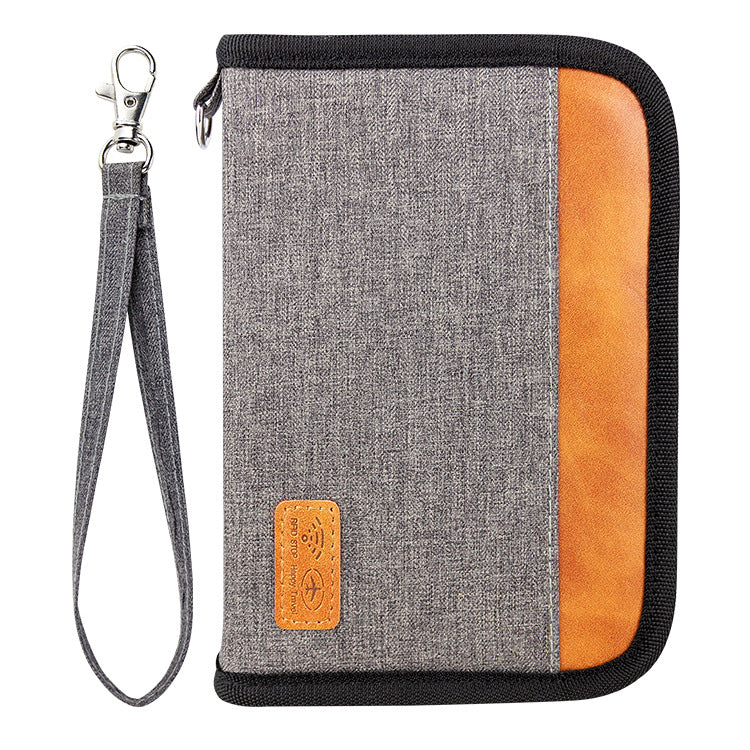 Short Passport Holder Certificate Multi-functional Anti-theft Swiping
